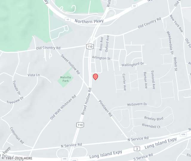 Location Map: 115 Broadhollow Road, Suite 225 Melville, NY 11747