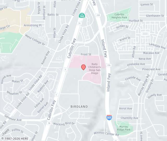 Location Map: 7901 Frost Street San Diego, CA 92123