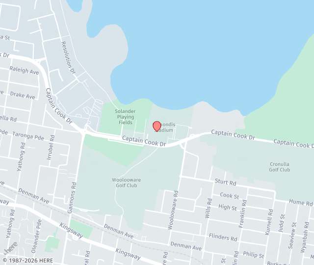 Location Map: 461 Captain Cook Drive Woolooware, NSW 2230
