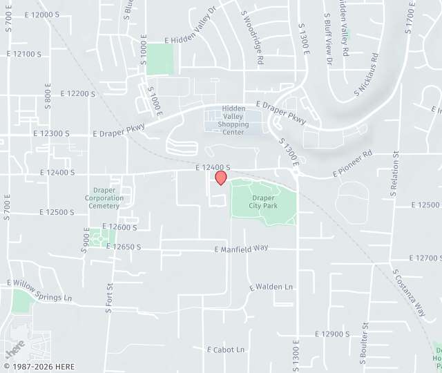 Location Map: 1136 Pioneer Road Draper, UT 84020